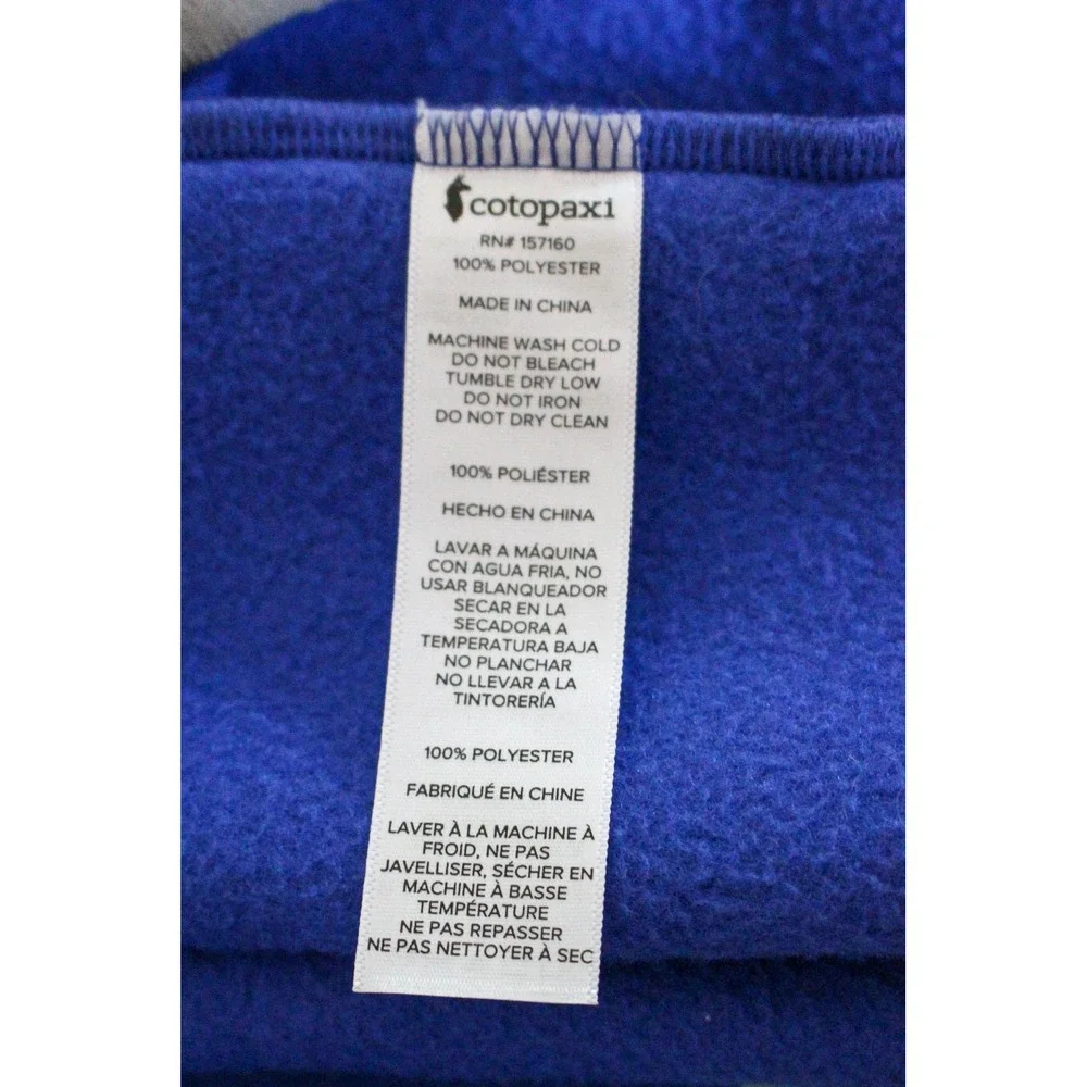 Cotopaxi Pullover Womens Large Blue Teca Fleece 1/4 Snap Neck Pocket Jacket - Picture 7 of 7
